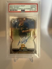 Topps 2023 Bowman Draft Chrome Autographs Paul Skenes CDA-PS Pirates PSA 10