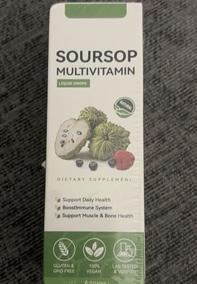 Soursop Multivitamin flüssige Tropfen, Bio Soursop Blattextrakt GRATIS P+P