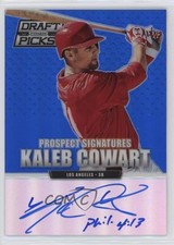 2013 Panini Prizm Perennial Draft Picks Blue 52/75 Kaleb Cowart #68 Auto 0jd0