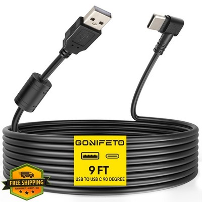 Gonifeto Dash Cam USB C Cable 9ft 90 Degree Angle