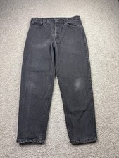 Vintage Levi’s 550 Men's 36x30 Fits 34x29 Black Denim Relaxed Fit USA MADE 90s