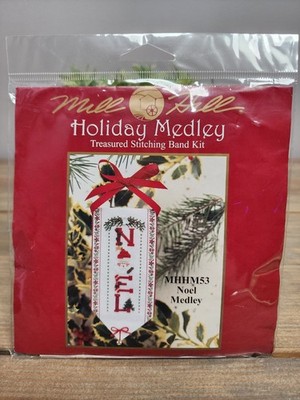 Vtg 2002 Mill Hill Holiday Medley Treasured Stitch Band Kit: NOEL MEDLEY MHHM53