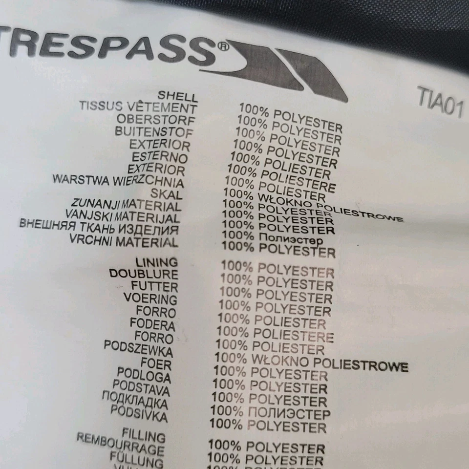 Trespass Black TP50 Waterproof Windproof Insulated Snow Bib Pants Size Medium M - Image 4 of 4