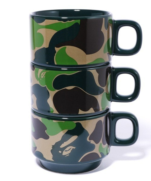 ABC CAMO STACKING MUGS M 3 pcs Set A BATHING APE Cups Japan Limited New from JP thumbnail 2