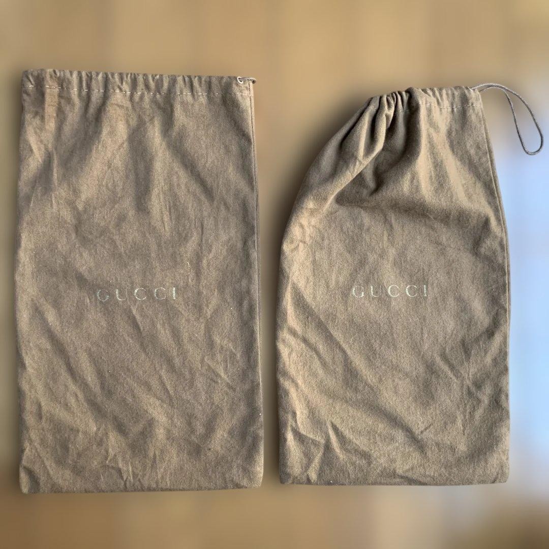 Auth Gucci Horsebit Almond Toe Pumps Leather Black Logo Heel EU36 US6 UK3 thumbnail 6