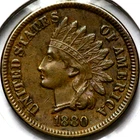 1880 Indian Head One 1 Cent   R1878