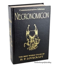 NECRONOMICON H.P. Lovecraft Commemorative Deluxe Leather Bound Hardcover *NEW*