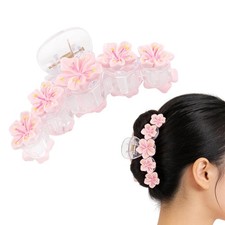 Pink Flower Hair Clips, Cherry Blossom 1 Count Pack of 1 , cherry blossom