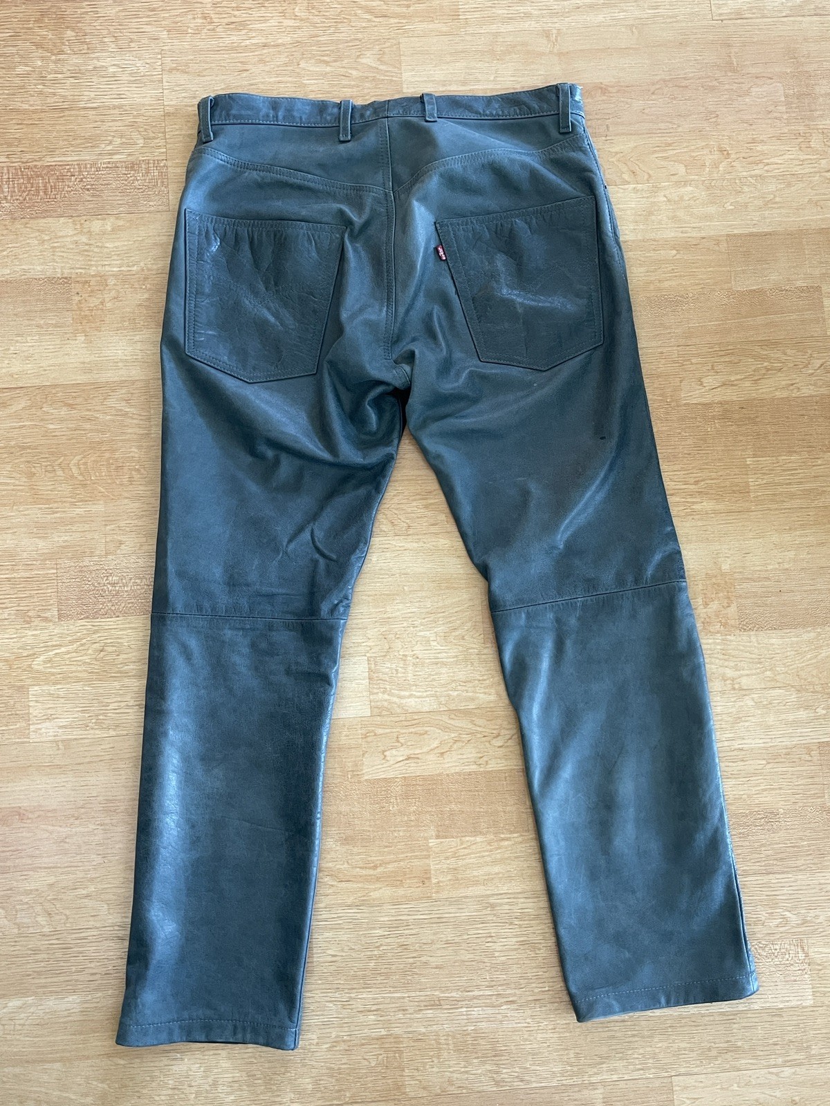 Men’s Blue “Denim” Levi’s Leather Pants - 34x29 thumbnail 3