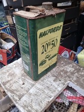 Halfords Classic Car Oil Can 5l empty vintage #7