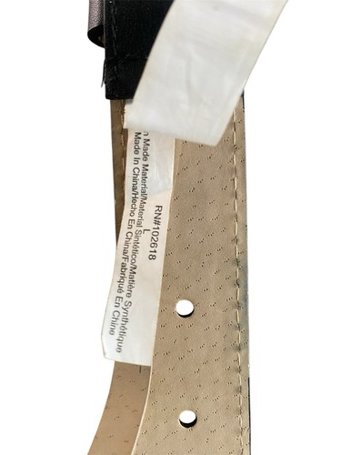 Women’s Black Belt W Gold Buckle Size L Large - Picture 4 of 4