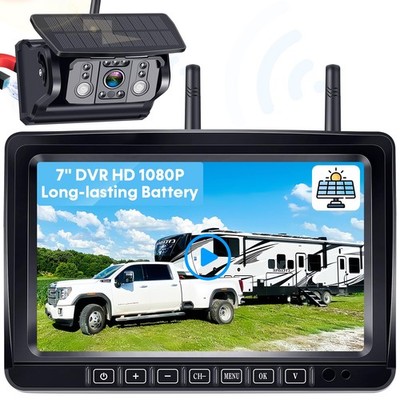 Magnetic RV Backup Wireless with 7'' Monitor: 1-Min No Wiring Esay Setup for T...