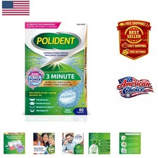 60 Count Retainer Cleaner Tablets: Antibacterial for Fresh Dental Appliances
