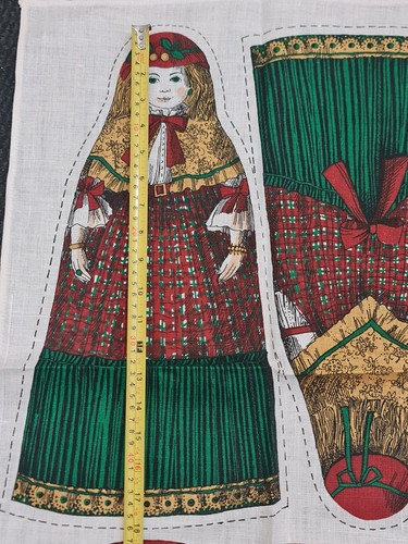Toalla de té vintage Pat Albeck 'Annabel' muñeca cortada y cosida National Trust sin usar - Imagen 7 de 8