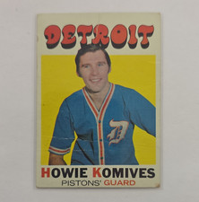 Topps 1971-72 Howard Komives 53 Detroit Pistons Basketball Card