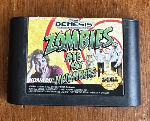 Zombies Ate My Neighbors Sega Genesis Authentic vintage