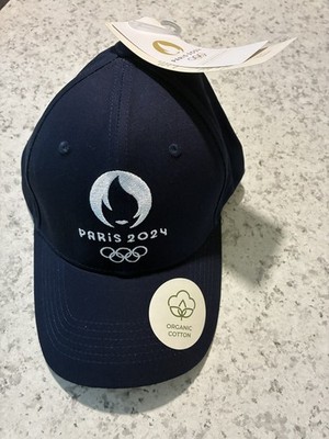 Cap Olympia / Paris 2024 navy neu -offizielles Lizenzprodukt Bio Baumwolle