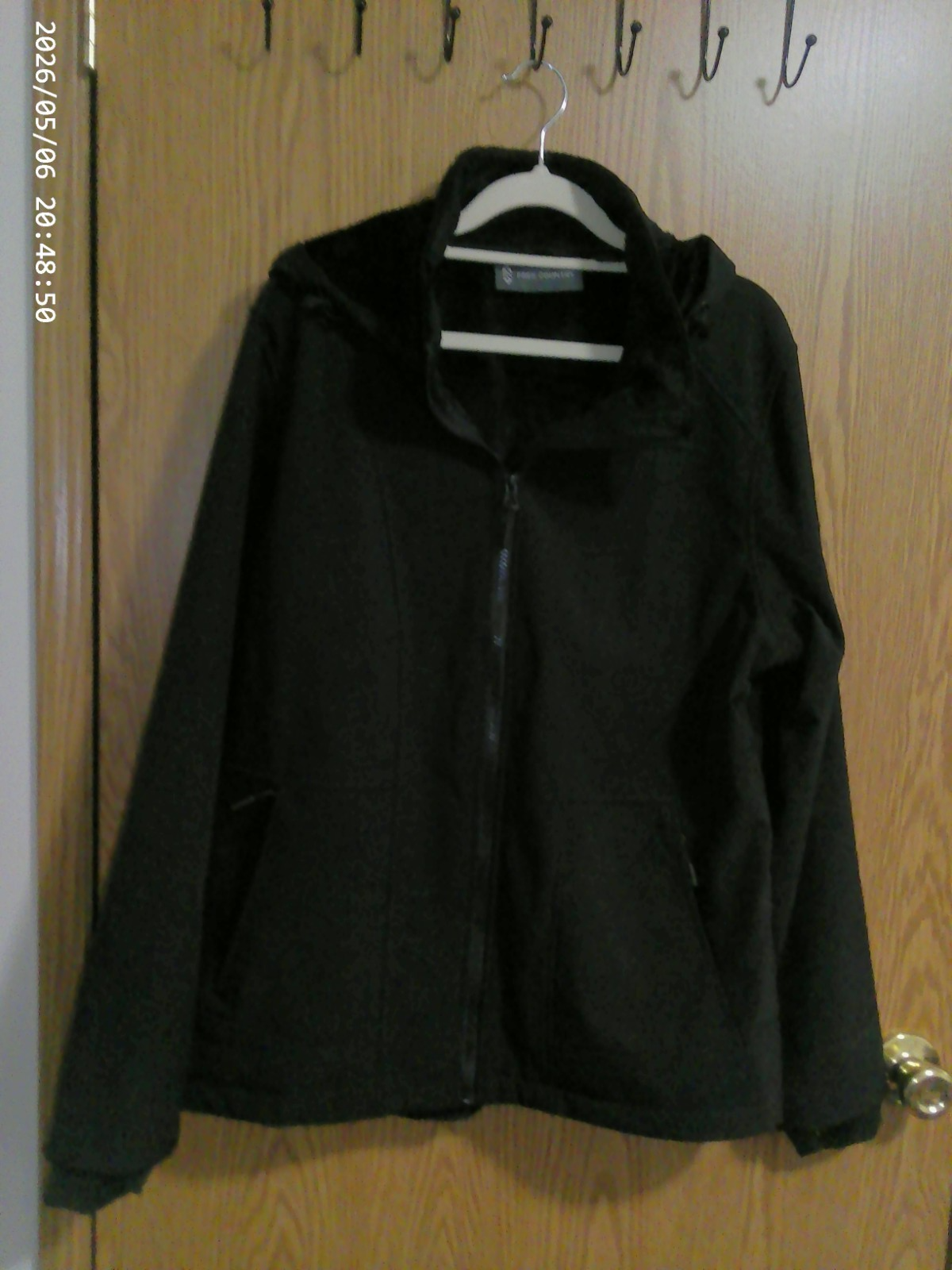 NWOT Free Country XL Black Softshell Butter Pile Fleece Lined Jacket W ...