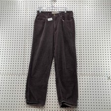Vintage Gap Corduroy Pants Mens 32x34 Brown 90s Relaxed Fit No 8 RLX Made in USA