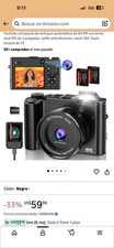 4K Digital Camera for Photography Autofocus 64MP Vlogging Camera for YouTube Dua