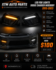Fits 20-23 Dodge Charger Widebody Drl Led Daytime Running Light Fog Light Cover