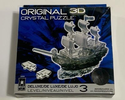 3D Crystal Pirate Ship Boat Puzzle 101 Pieces BePuzzled 30958 2015