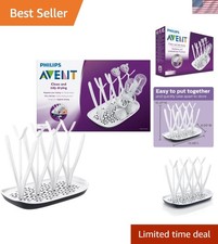 Compact Drying Rack for Baby Bottles - Fits Up to 8 Accessories, Easy to Clean