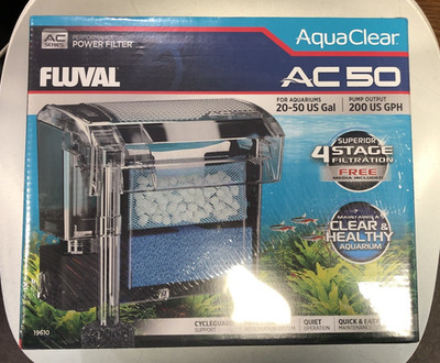 Fluval AquaClear AC50 Power Filter for Aquariums 20-50 Gallon
