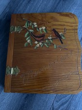 Vintage Wooden 2 Binder Memories Folder