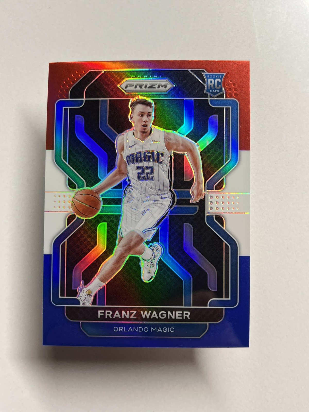 2021-22 Panini Prizm - Franz Wagner #310 Red White & Blue Prizm RC
