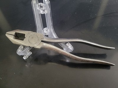 Vintage 1940's J.P. Danielson Tools 8.5''  Lineman's Pliers Textured Grips USA