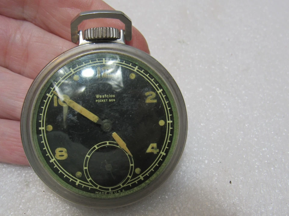 12 peças/reparos de relógios de bolso vintage relojoeiro Westclox New Haven duplex A40 - Imagem 4 de 4