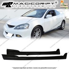 For 02-06 Acura Rsx Mugen Style Side Skirts Extension Rocker Panels Unpainted Pu