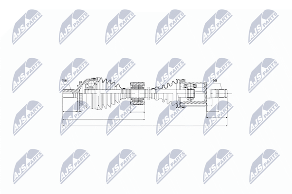 NTY NPW-VV-043 Antriebswelle Vorne Links FüR Volvo-image