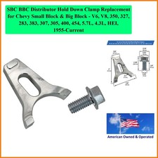 Sbc Bbc Distributor Hold Down Clamp Replacement For Chevy Small Block Big B...