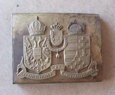 WWI AUSTRIAN-HUNGARIAN OFFICER´S BELT BUCKLE / REMOVABLE EMBLEM
