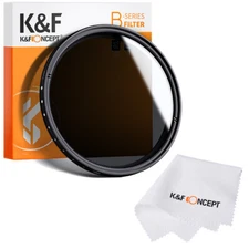 K&F Concept 77mm ND Lens Filter ND2 to ND400 Variable Neutral Density Adjustable