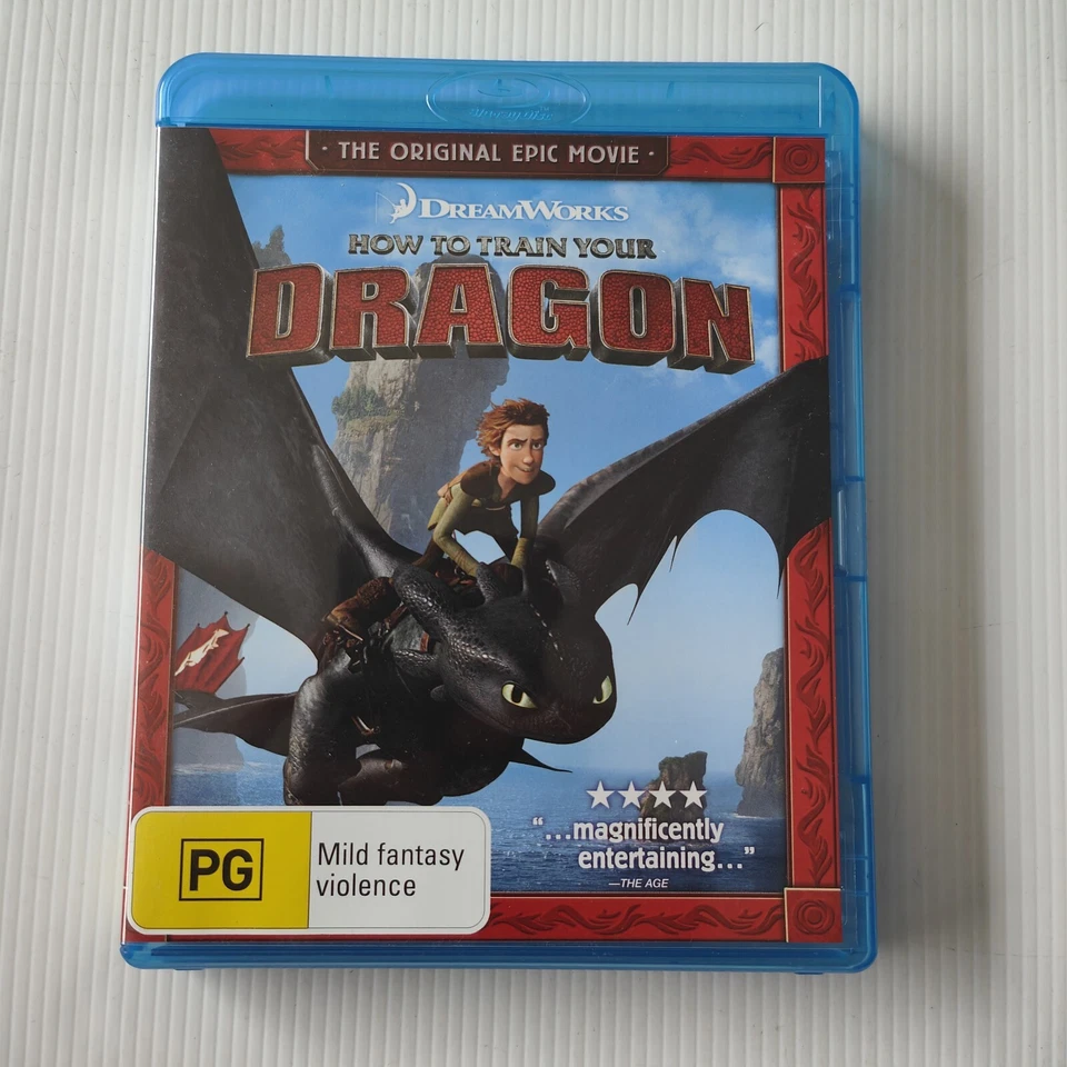 HOW TO TRAIN YOUR DRAGON 1 + 2 Blu-Ray Bundle DreamWorks Kids Animated Drama VGC - Image 2 of 4