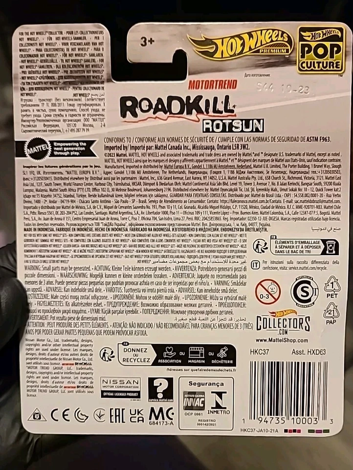 Hot Wheels Custom 71 Datsun 240z Rotsun Motortrend 1/64 Pop Culture Real Riders Foto 3 de 4