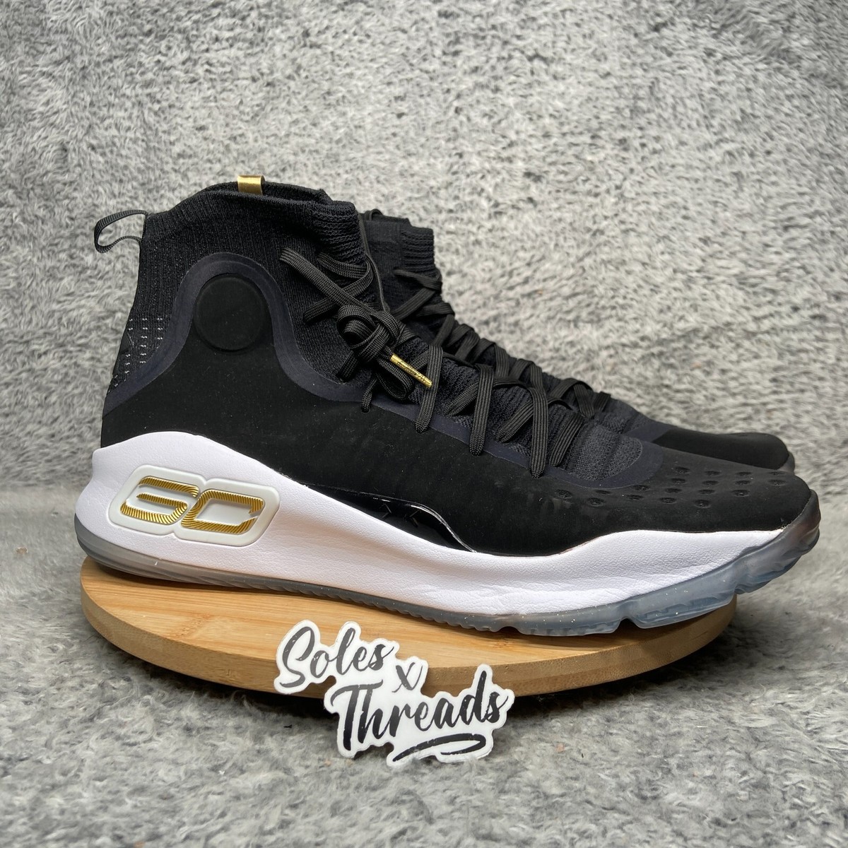 Under Armour Curry 4 'More Dimes' Size 13 Men Black Gold White