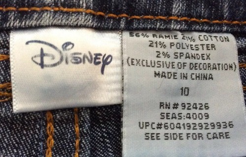 Girls Disney Jeans Short Size10.EUC - Picture 4 of 4