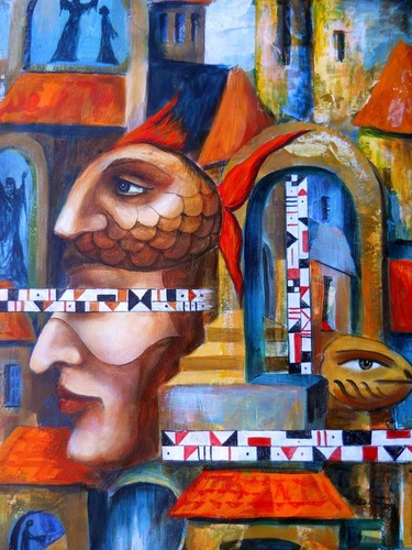 Gemälde Original Ölleinwand ZEITGENÖSSISCHE KUNST Surrealismus von Pronkin 2016 - Bild 5 von 10