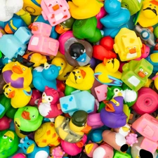 Rhode Island Novelty 2 Inch Rubber Ducky Assortment, 50 Pieces per Order