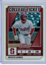 2022 Panini Elite Extra Edition College Tickets Optic Holo Prizm Brock Jones #21