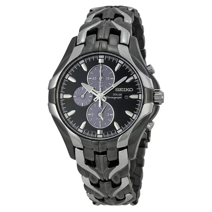 Seiko Solar Men's Black Watch - SSC139 for sale online | eBay