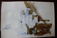 DDR Maler Professor Peuker Wolfgang Bleistift Zeichnung Original  Studien