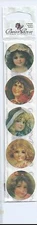 Girl Faces Victorian Greetings Stickers