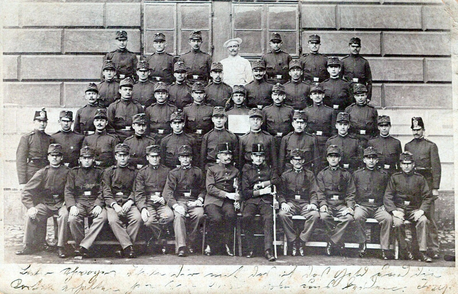 RARE WW1 Soldiers Czech Republic Group Military w Chef RPPC Post Card Karlsbad