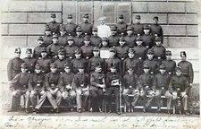 RARE WW1 Soldiers Czech Republic Group Military w Chef RPPC Post Card Karlsbad