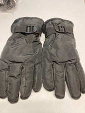 Men's Black    Winter Gloves Sz L Fleece Lined New